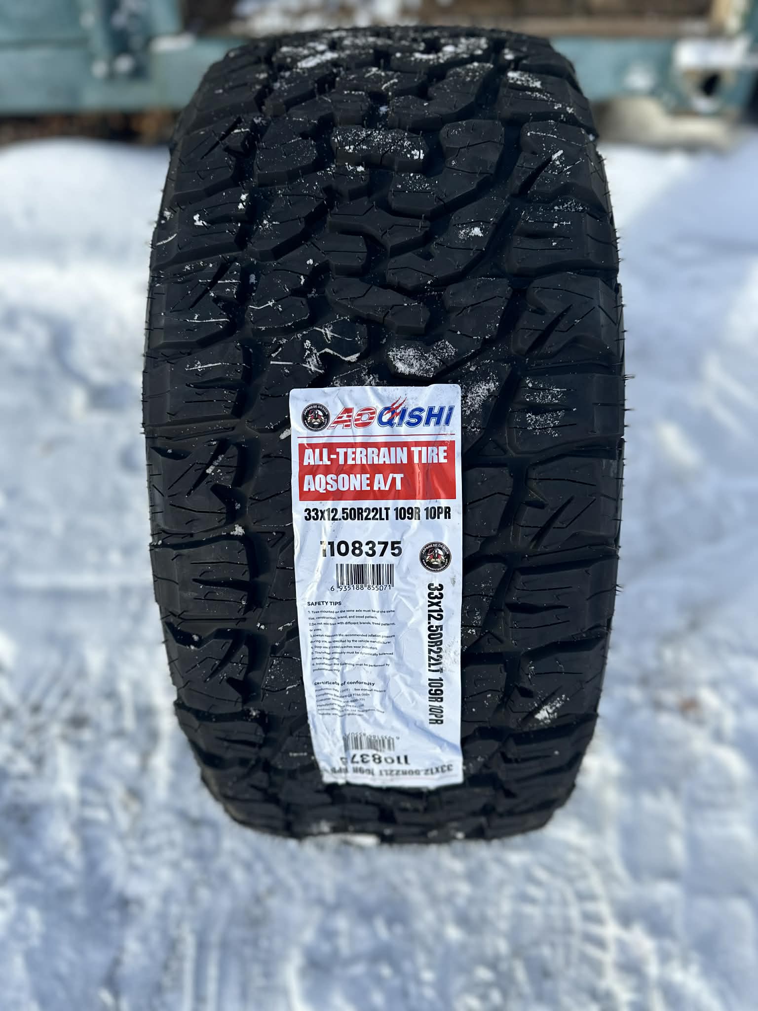 33/12.5R22 LT AOQISHI AT 10 PLY