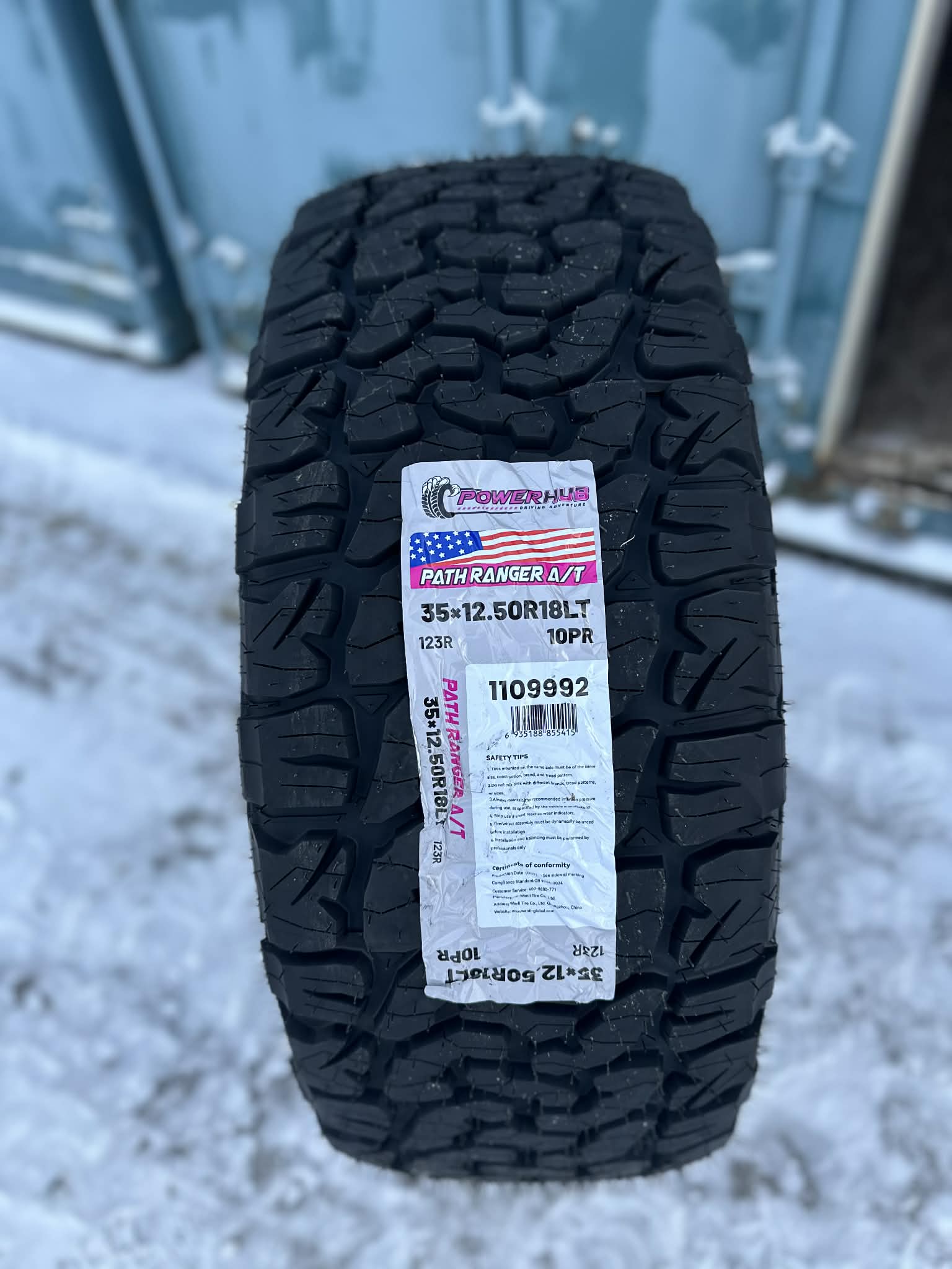 35/12.5R18 LT POWERHUB AT 10 PLY