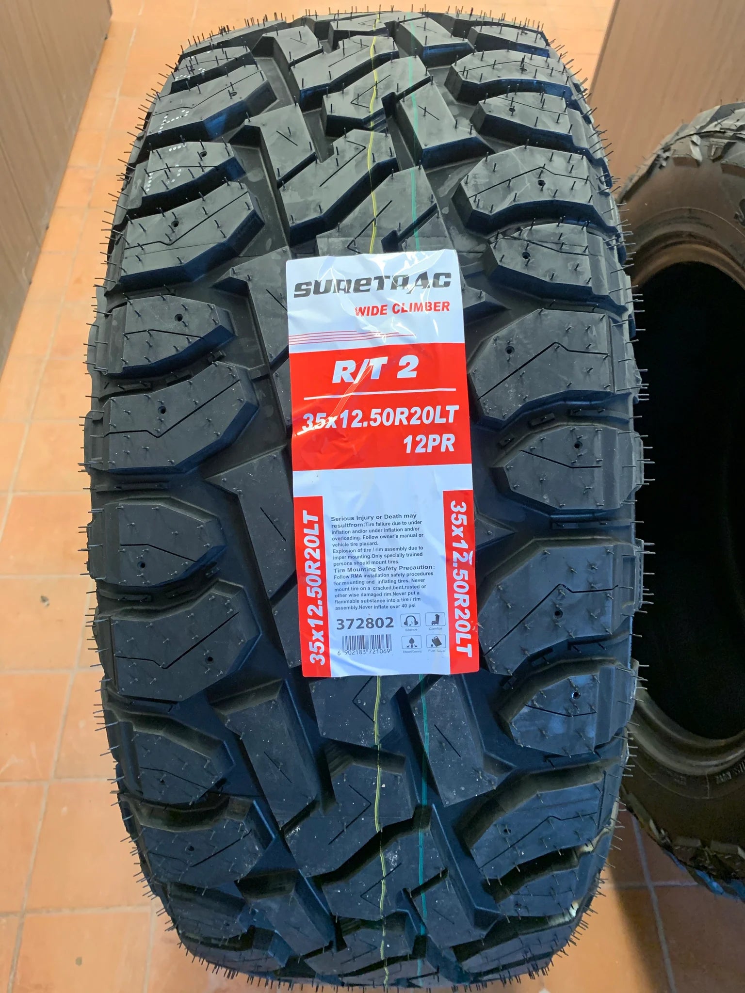 33/12.5R20 LT SURETRAC R/T2 12 PLY