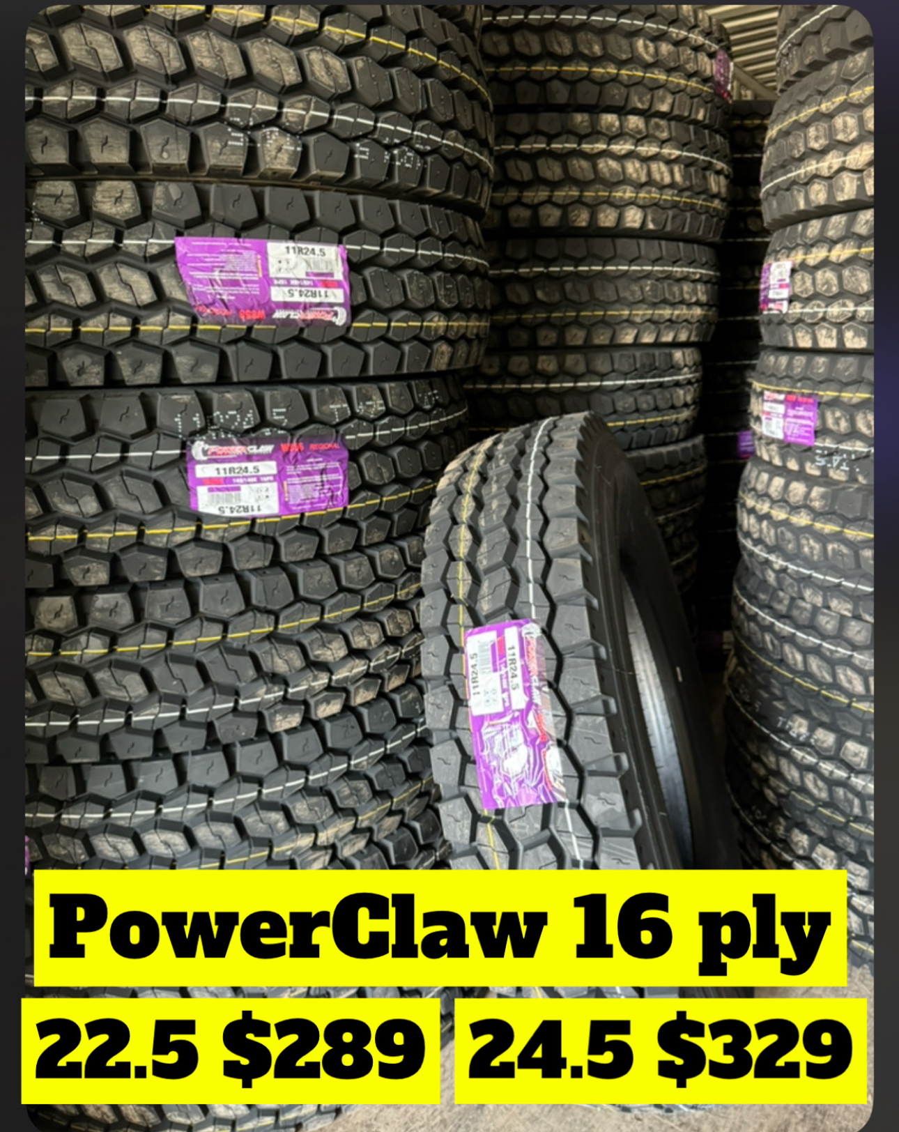 11R22.5 W856 DRIVE POWERCLAW 16 PLY