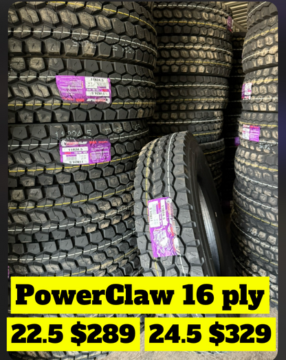 11R22.5 W856 DRIVE POWERCLAW 16 PLY